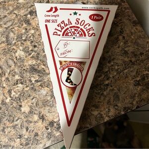 Pizza Socks Graphic Crazy Funny Wacky Novelty Gag Gift Crew Socks Valentines